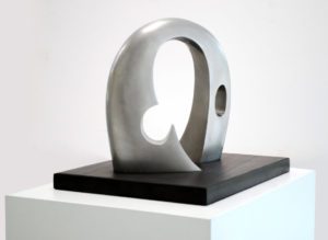 Arch, the sculpture by Hubert Phipps (stainless steel)