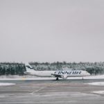 passenger plane on runway