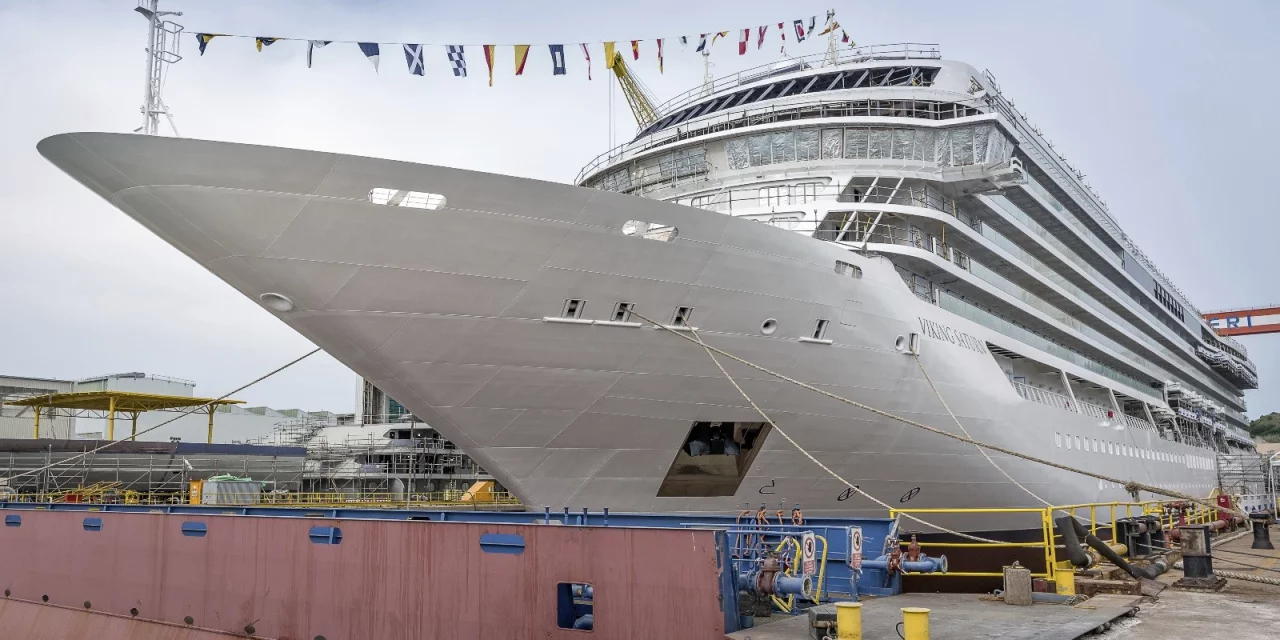 Viking Marks Float Out Of Newest Ocean Ship