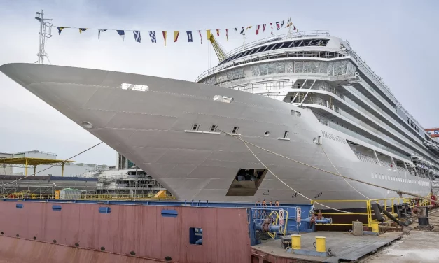 Viking Marks Float Out Of Newest Ocean Ship