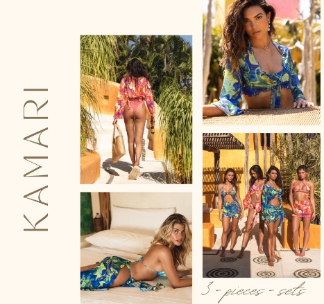 Kamari Swim Is Serving the Swimwear Trend of The Summer: Three-Piece Sets