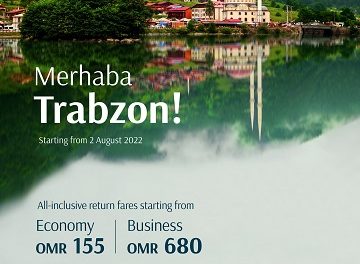 Oman Air Launches 3 Weekly Flights to Trabzon