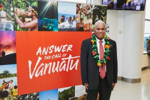 Vanuatu Prime Minister, Bob Loughman Weibur