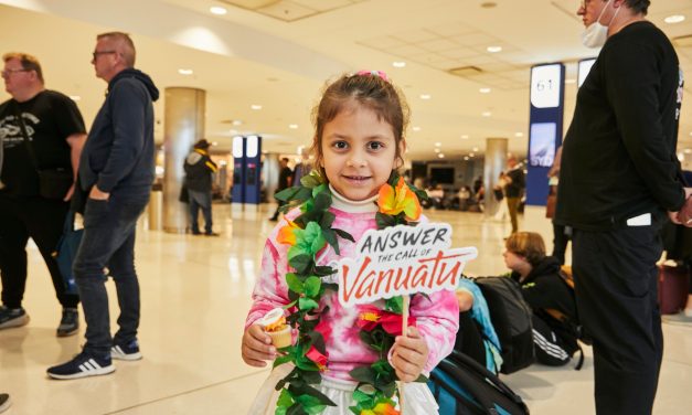 Vanuatu says Welkam Back! to Australian visitors as first flight lands in Port Vila