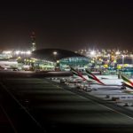 Aircraft stands at Concourses B and C at DXB.