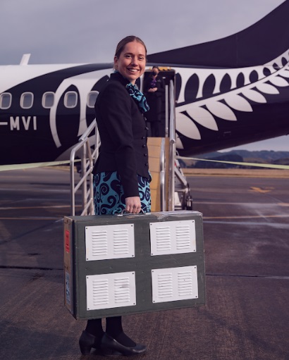 Six baby tūturuatu hitch a lift on Air New Zealand