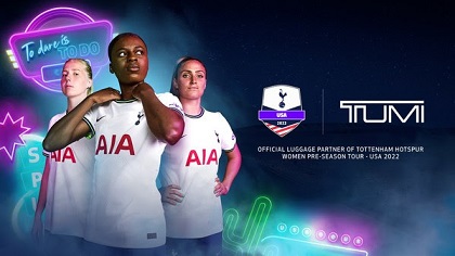 TUMI announced as Official Luggage Partner of Tottenham Hotspur Women’s Pre-Season Tour