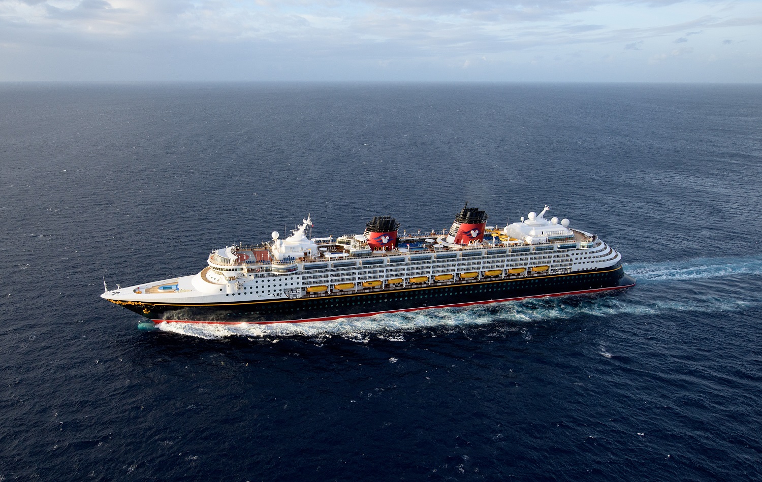 The Disney Wonder at Sea