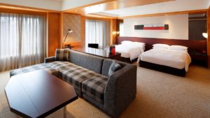 Grand Hyatt Fukuoka P201 Room Club Deluxe Double Bed Area