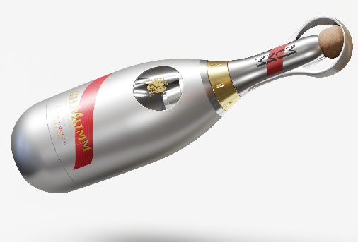 Maison Mumm reveals the first champagne bottle and tasting experience designed for space travel
