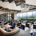 Lobby lounge at Fuji Speedway Hotel