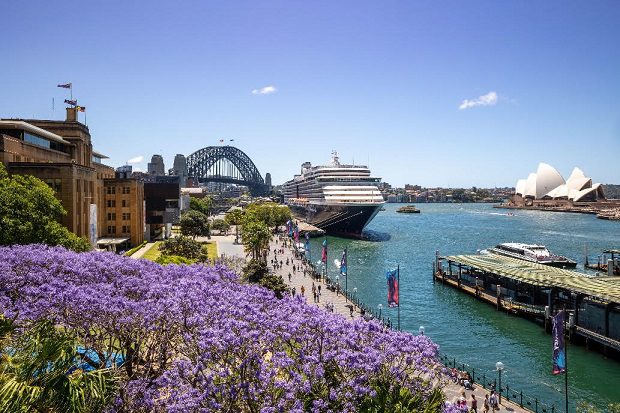 Westerdam calls in Sydney marking the return of Holland America Line to Australia