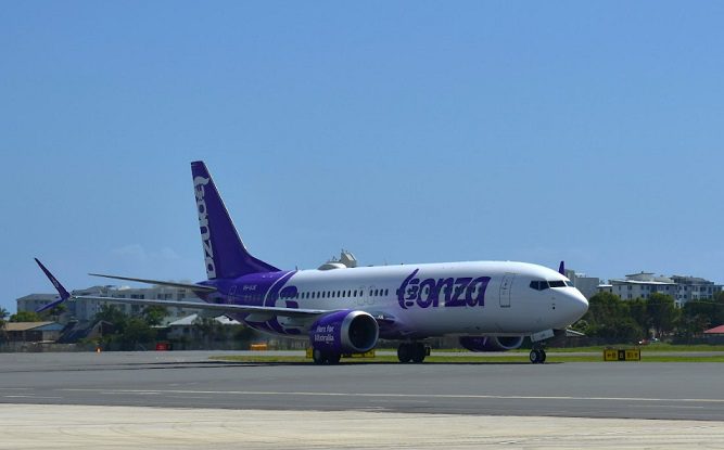Home in time for Christmas: Bonza welcomes third aircraft ‘Sheila’ to its home base at Sunshine Coast Airport