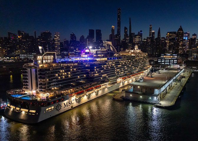 MSC Cruises’ Latest Flagship, Msc Seascape, Arrives In New York City Ahead Of Glitzy Naming Ceremony