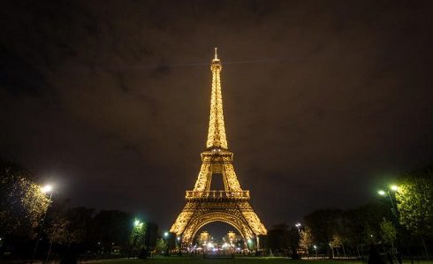 The Eiffel Tower Celebrates The Festive Season