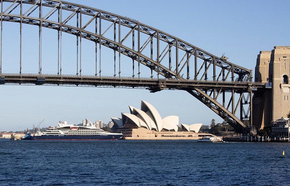 PONANT welcomes Le Lapérouse into  Sydney Harbour ahead of the 2023 season