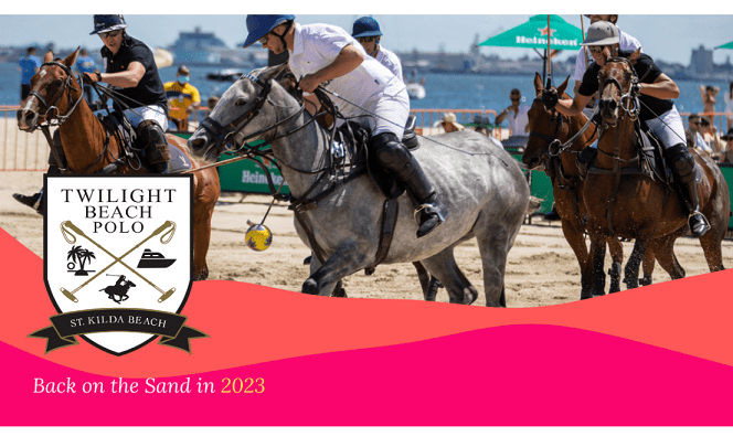 Twilight Beach Polo returns to the sands of St Kilda in 2023