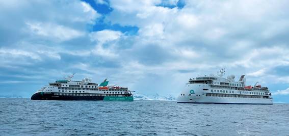 Aurora Expeditions’ two ships meet for the first time