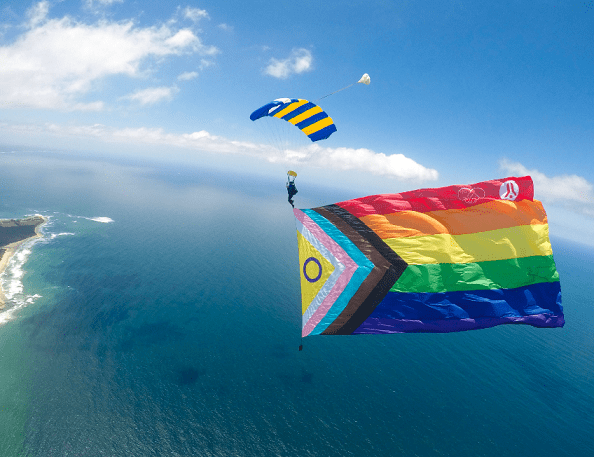 Love is in the air as Skydive Australia hosts Pride Dive