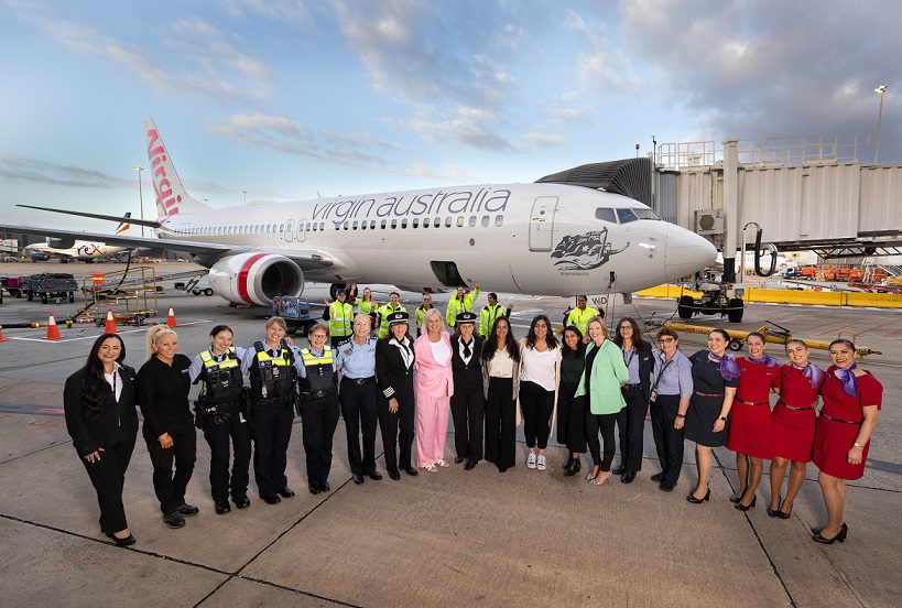 VA Empowers Women: VA313 MEL-BNE All-Female Flight on International Women’s Day