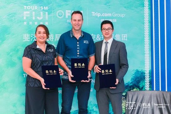 Tourism Fiji, Fiji Airways and Trip.com Group Deepen Cooperation with Strategic MOU