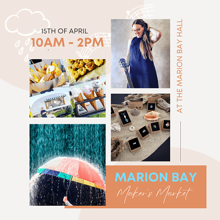 Join the Marion Bay Maker’s Market on April 15th – Shop Local!
