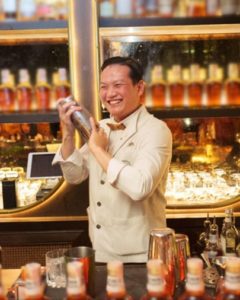 Dicky Hartono, from Firefly Bar at Sindhorn Kempinski, created a special cocktail menu using Naked Malt.