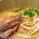 Famous Kyushu Pork Soup Ramen close-up - Duck Duck Goose Yum Cha Silver AUD18