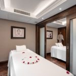 An onboard spa adds to an overall feeling of indulgent cruising bliss