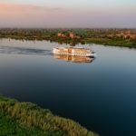 Viking newest river ship, the Viking Aton, with a special celebration in Aswan, Egypt.