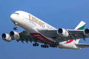 Emirates A380 Landing