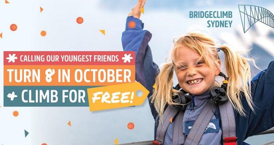 Free Sydney Harbour Bridge Climb on Your 8th Birthday!