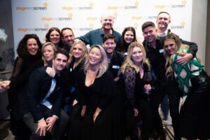 Stage and Screen General Manager Adam Moon (back centre) with the Melbourne Stage and Screen rockstars