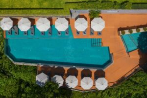 Andaman Beach Hotel Phuket Swimming Pool Bird Eye View