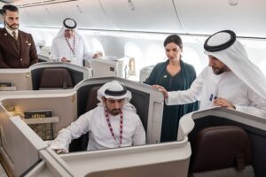 HH Sheikh Hamdan bin Mohammed Al Maktoum at Etihad Airways LR