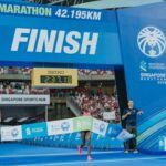 Bahrain’s Rose Chelimo emerged victorious in the Elite Marathon women’s category