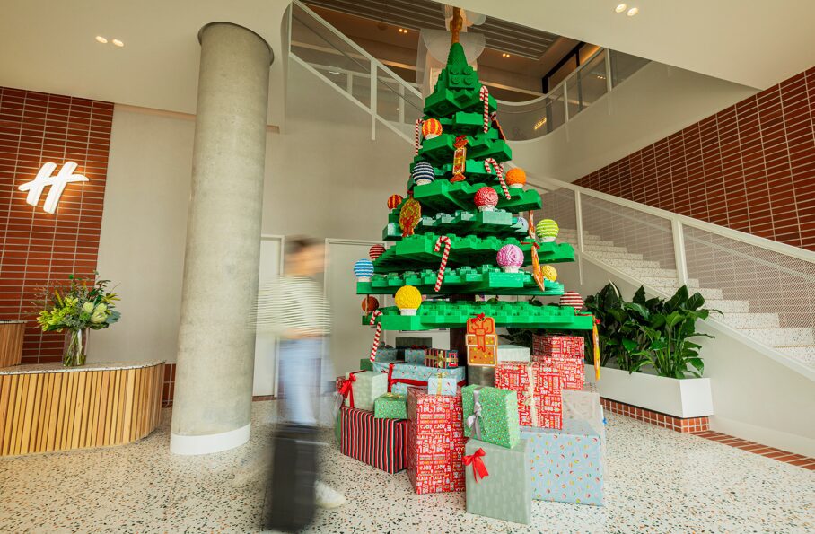 Holiday Inn s Giant LEGO Christmas Tree for the Festive Season