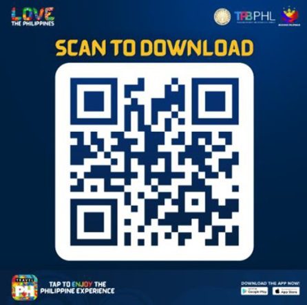 Travel Philippines QR code to download app.