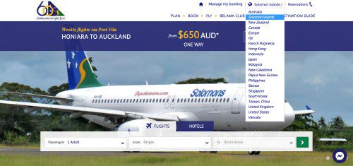 Solomon Airlines Website Upgrade: Now Live!