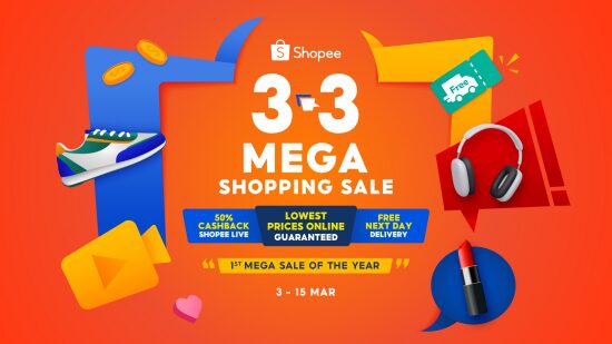 Shopee’s 3.3 Mega Shopping Sale: Lowest Prices Online!