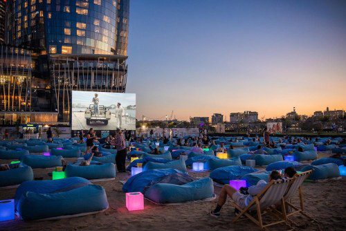 Last Weeks: Sydney’s Beach Bed Cinema at Barangaroo!