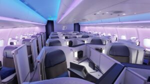 Malaysia Airlines new A330neo aircraft Business Class Cabin.