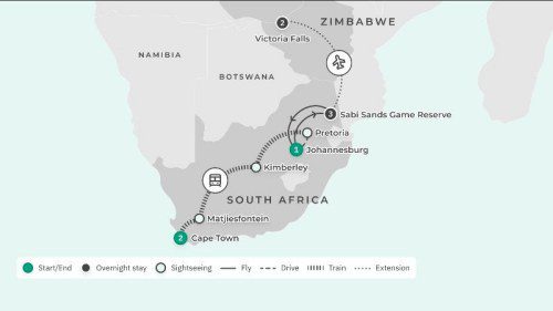 Intimate South Africa 2025 Tour with Rovos Luxury Rail Journey, Sabi Sands Game Safari & All-Inclusive Lodge