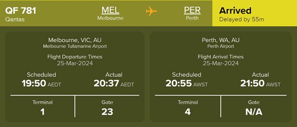 QF781 Makes Safe Landing in Perth After Engine Scare
