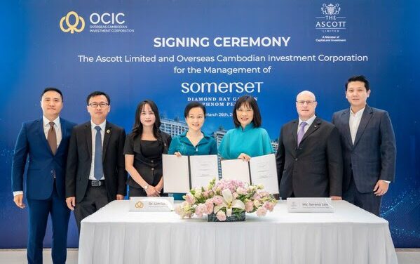 Ascott & OCIC’s New Venture: Somerset Diamond Bay Phnom Penh!