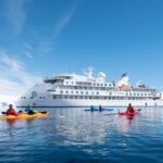 Aurora Exp - Greg Mortimer ship in Antarctica