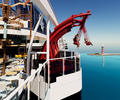 MSC Introduces ‘Cliffhanger’: Over-Water Swing Ride at Sea