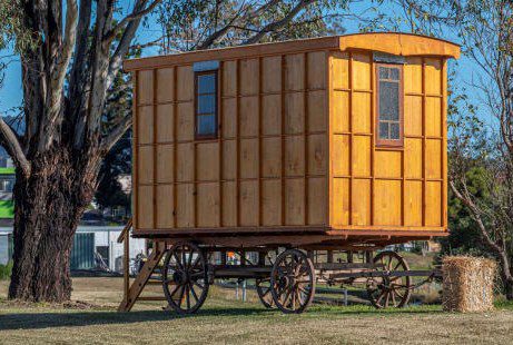 June Glamping: Sleep in Drover’s Wagon with Clydesdales