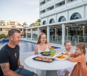 Family at Cairns Harbourside Hotel