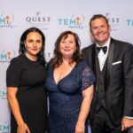 Quest GM Brand & ESG, Anthea Dimitrakopoulos, Founder The Employee Mobility Institute, Deborah de Cerff, and Quest MD David Mansfield at the TEMi Awards 2023.